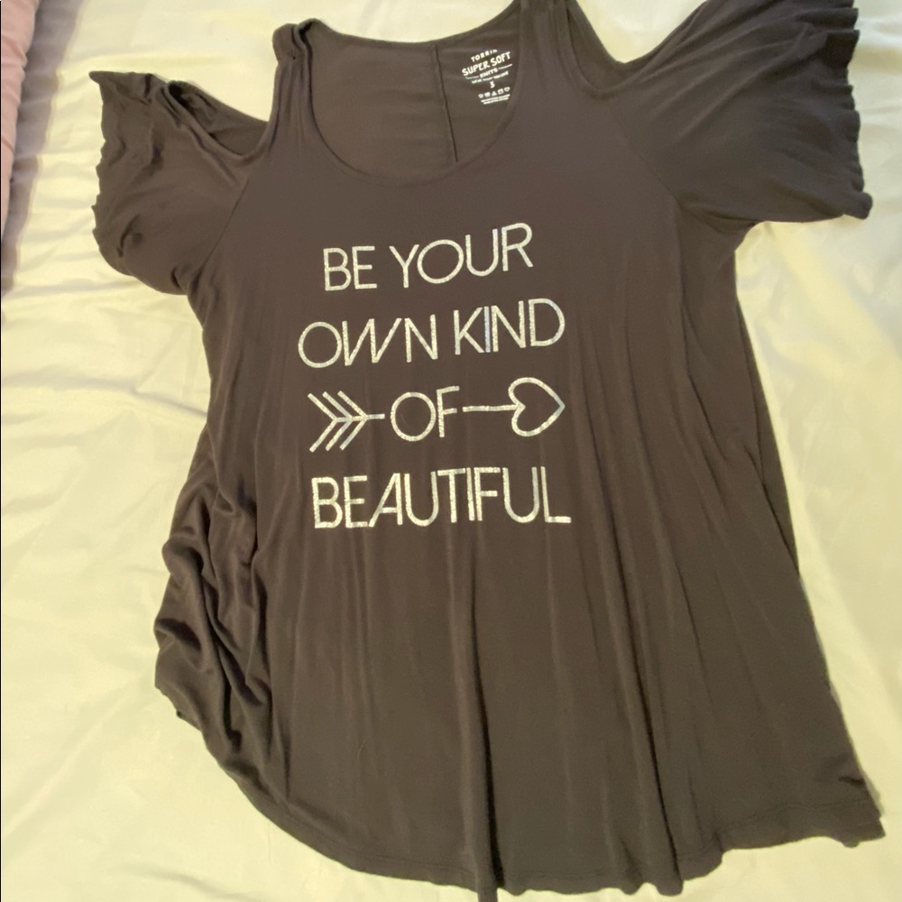 Torrid super soft cold shoulder T-shirt